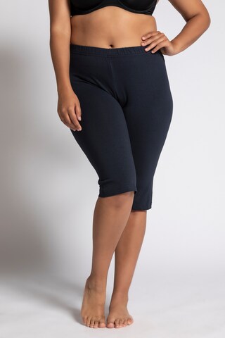 Ulla Popken Slimfit Leggings in Blauw: voorkant