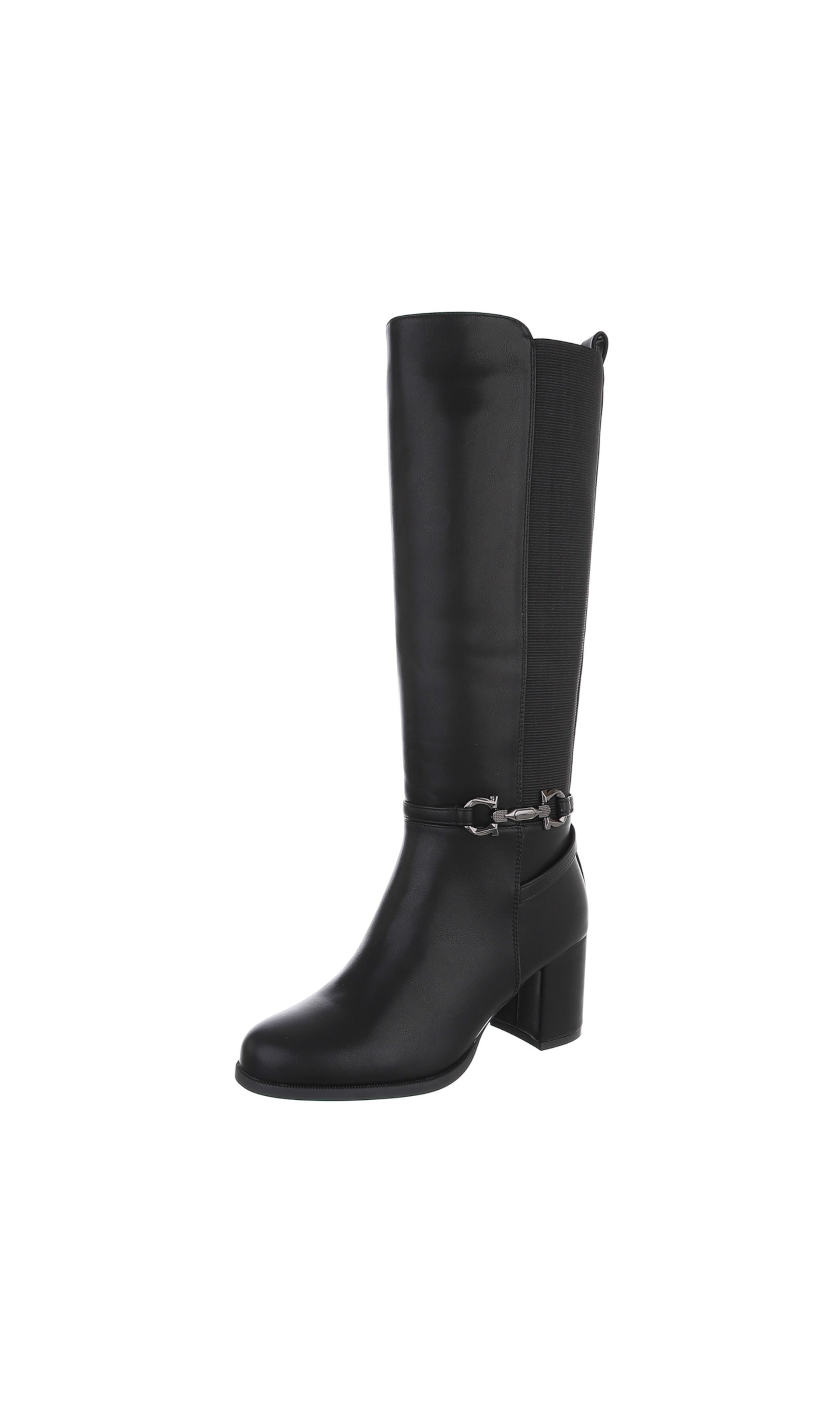 Ital-Design Boots in Black: front
