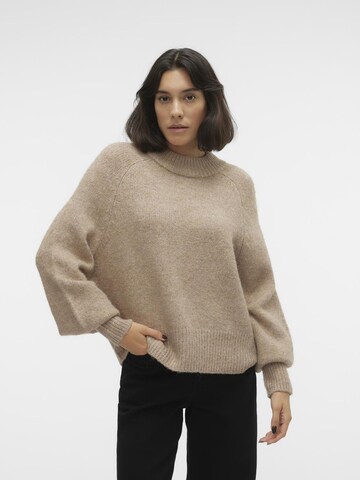 Pull-over VERO MODA en beige : devant