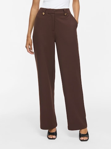 VILA - Loosefit Pantalón 'VIClua' en marrón: frente
