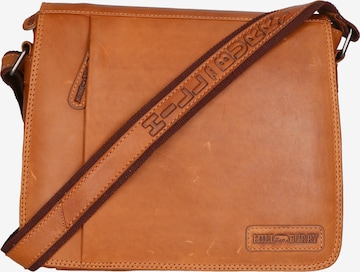 HILL BURRY Crossbody Bag in Brown: front