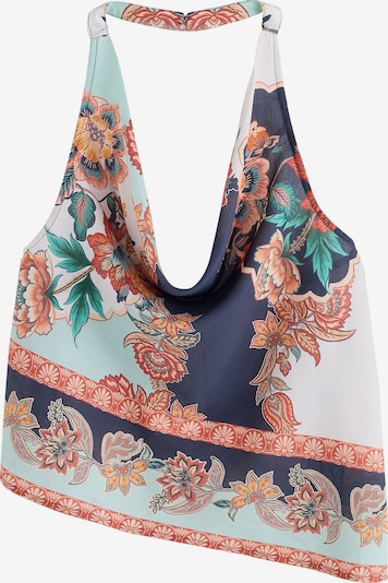 Next Top in 4XL in navy / pastellblau / pfirsich / weiß, Produktansicht