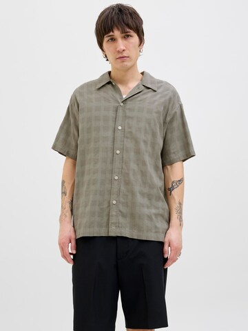 JACK & JONES Regular fit Overhemd in Groen: voorkant