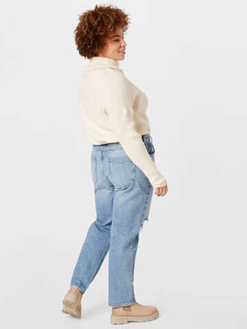 ONLY Carmakoma Loosefit Jeans 'Robyn' in Blauw