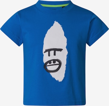 THAT GORILLA BRAND Shirt 'VIRUNGA GORILLA FACE' in Blue: front