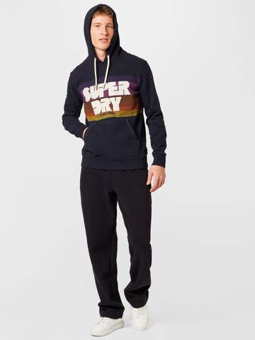 Superdry Regular Broek in Zwart