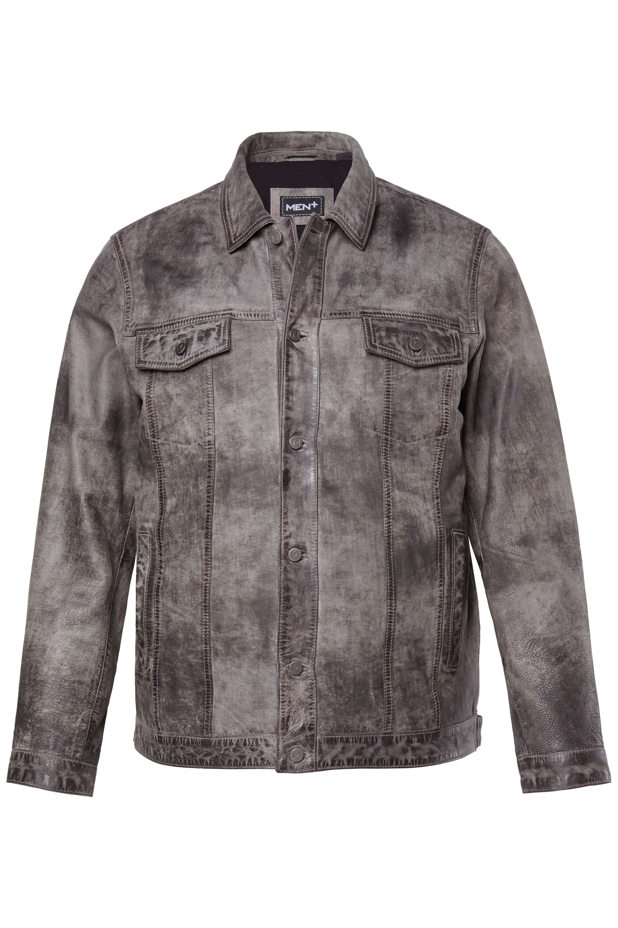Men Plus Between-season jacket in Grey: front