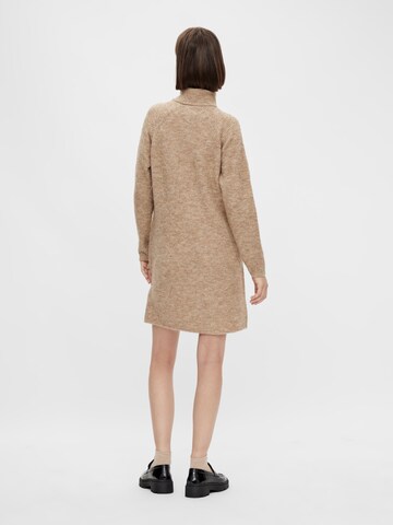 PIECES Knitted dress 'Ellen' in Brown