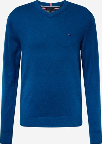 Pull-over TOMMY HILFIGER en bleu : devant