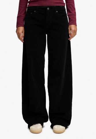 Superdry & Co Baggy Broek in Zwart: voorkant