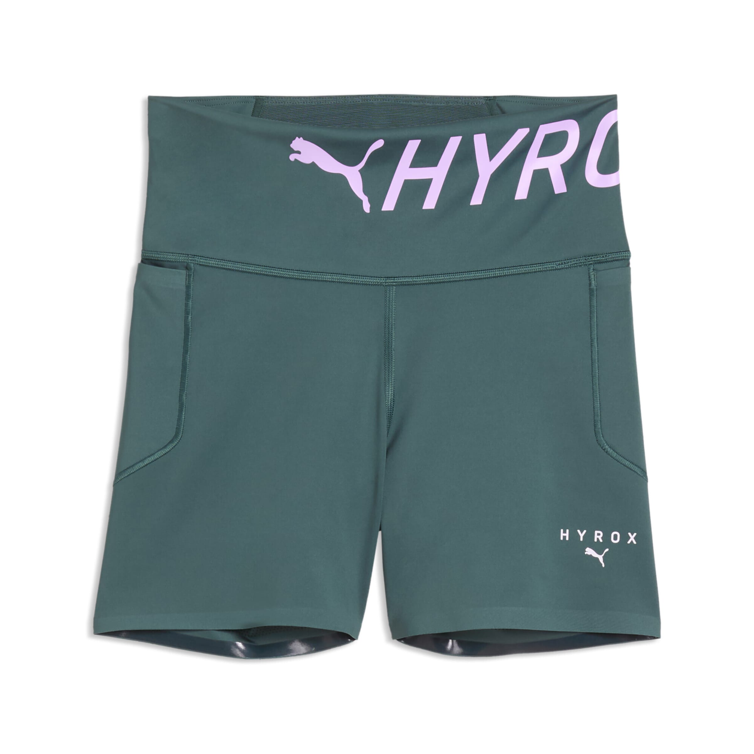 PUMA Skinny Sports trousers 'Puma x Hyrox PWRMode' in Green: front