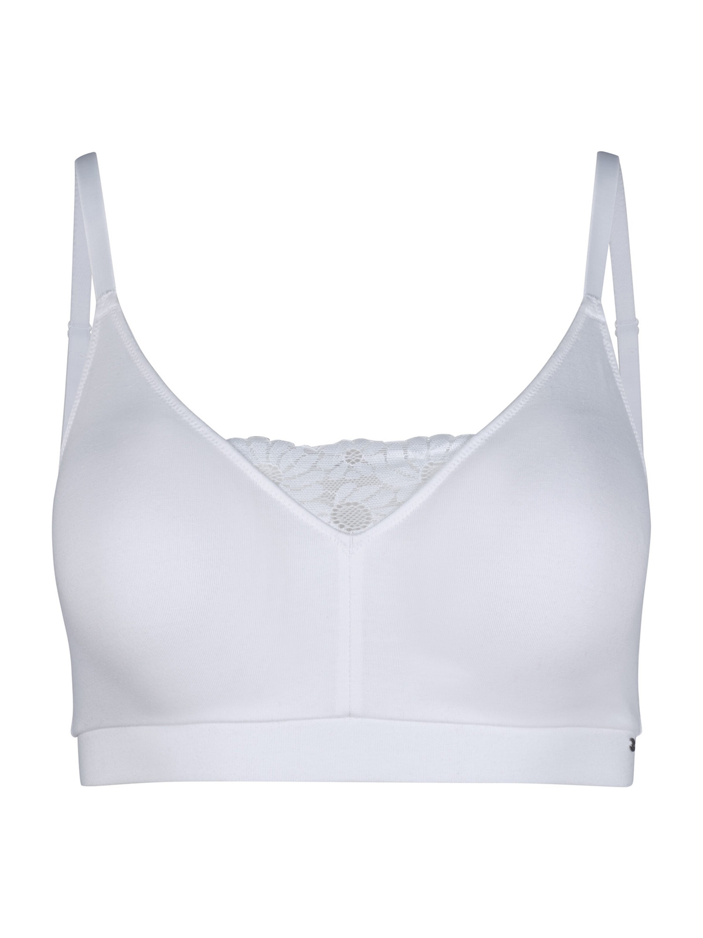 Bustier Soutien-gorge Skiny en blanc : devant