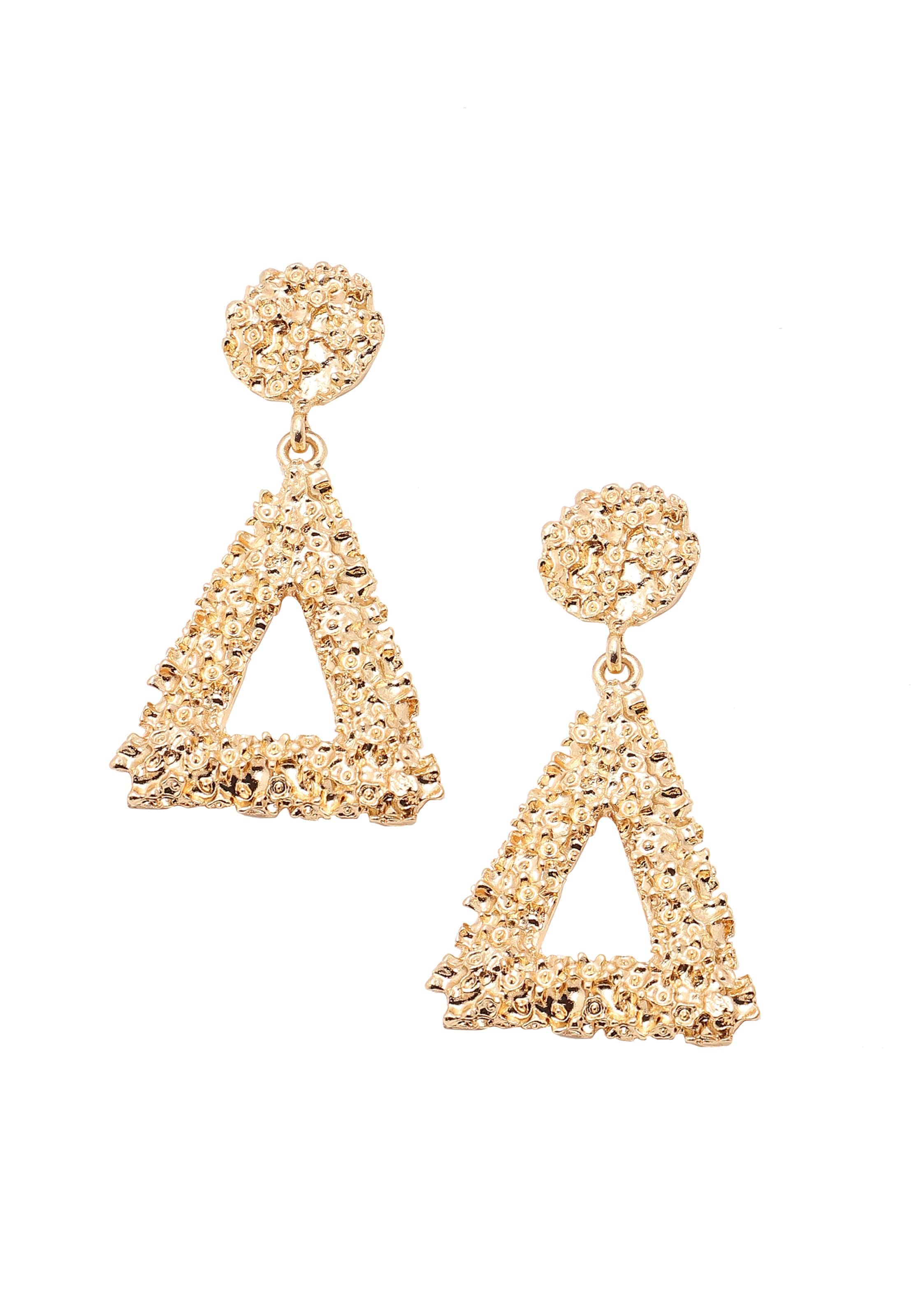 SOHI - Pendientes ' Evelia ' en oro: frente