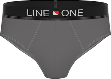 Line One Slip 'Herren Slips aus Baumwolle' in Grau: Vorderseite