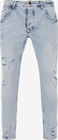 2Y Premium Slimfit Jeans in Blauw: voorkant