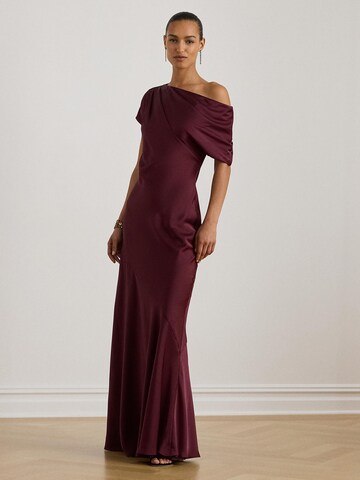 Robe de soirée Lauren Ralph Lauren en rouge : devant