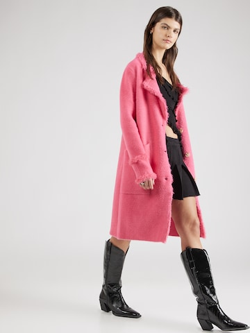 RINO & PELLE Πλεκτό παλτό 'Catena' σε ροζ