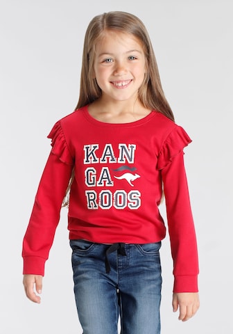 KangaROOS Athletic Sweatshirt in Red: front