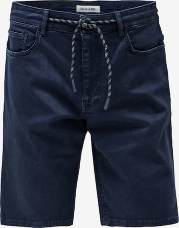 Salsa Jeans Regular Shorts 'Joggers' in Blau: Vorderseite