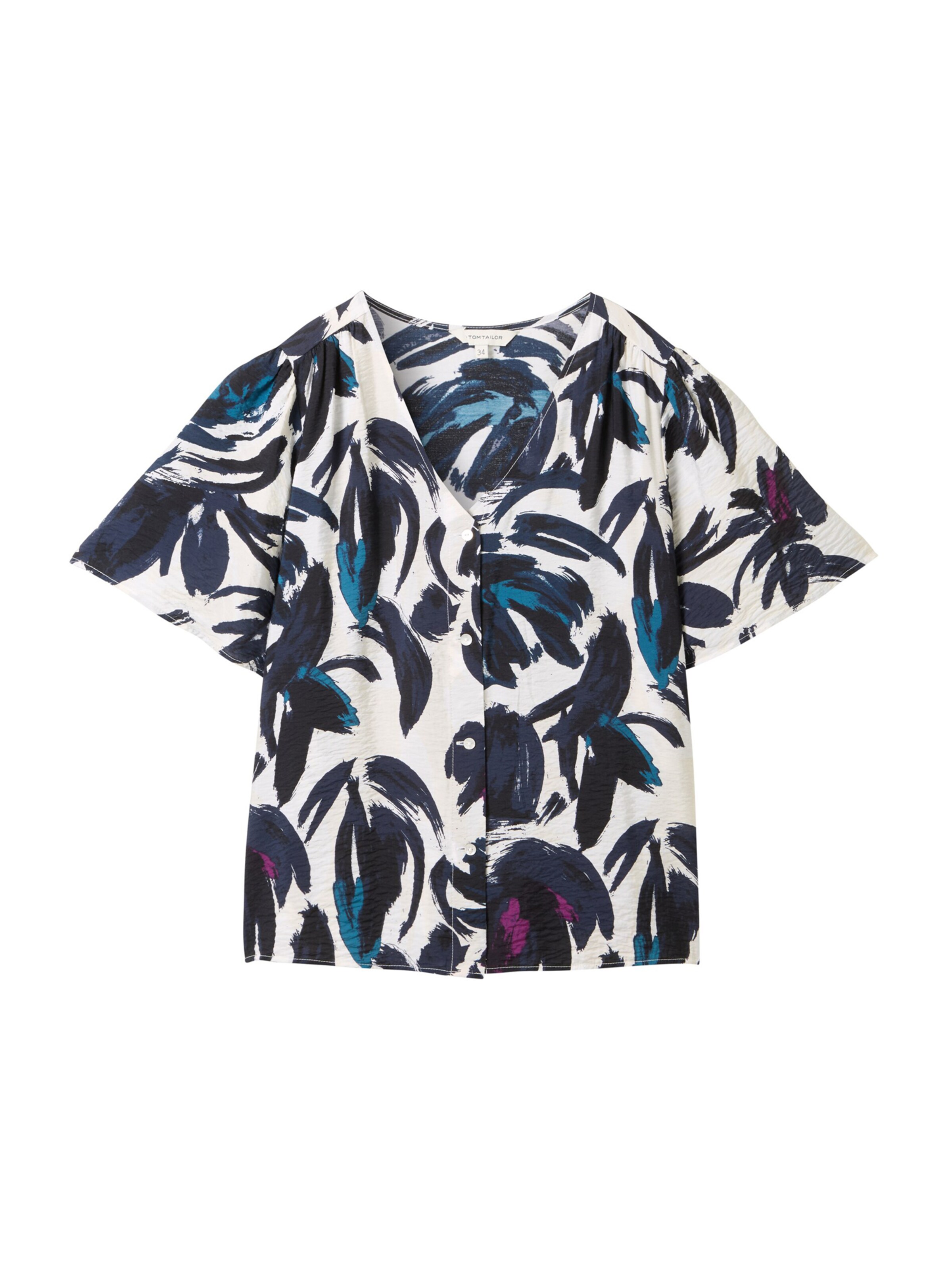 TOM TAILOR - Blusa em azul: frente