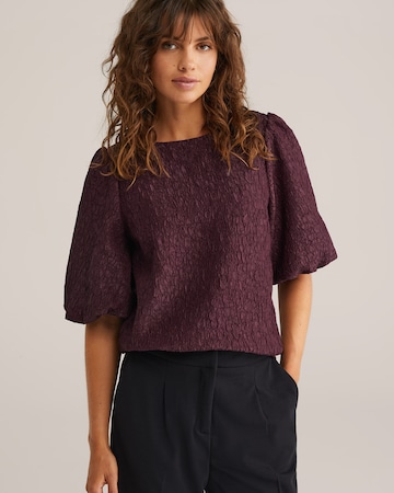 WE Fashion Блузка в Лиловый: спереди