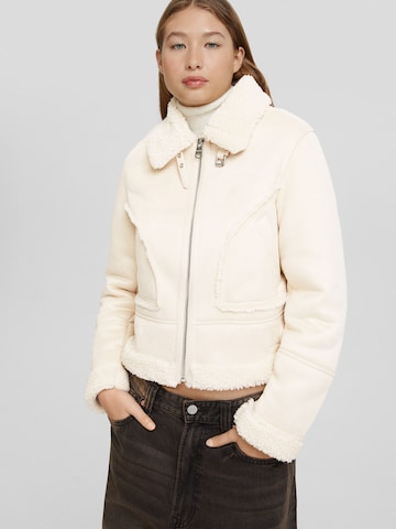 Bershka Between-Season Jacket in Beige