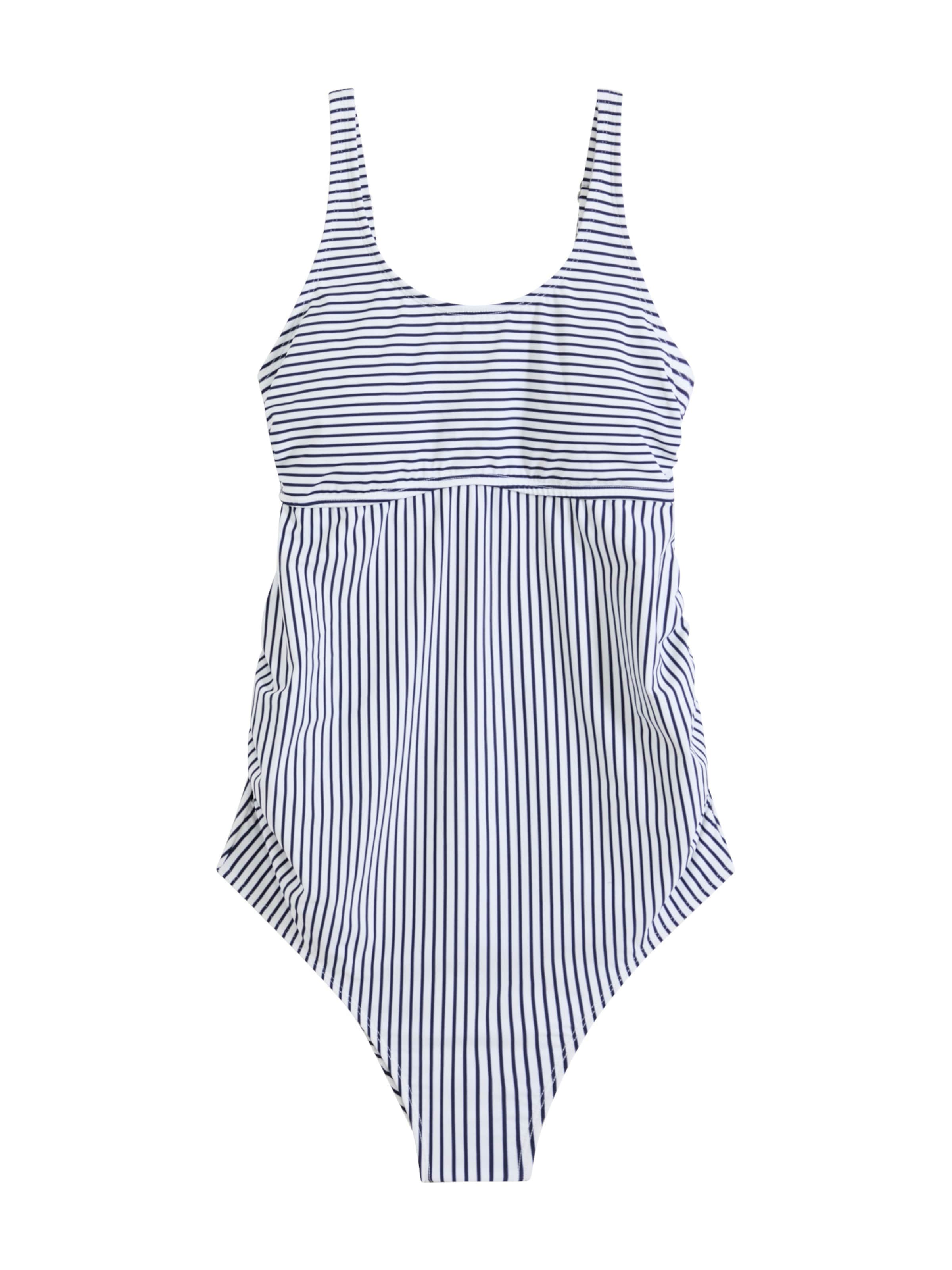 bonprix Bustier Badeanzug in Blau: Vorderseite
