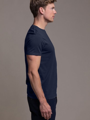 Laurent Vergne Shirt 'Thierry T-Shirt Navy Blue' in Blue