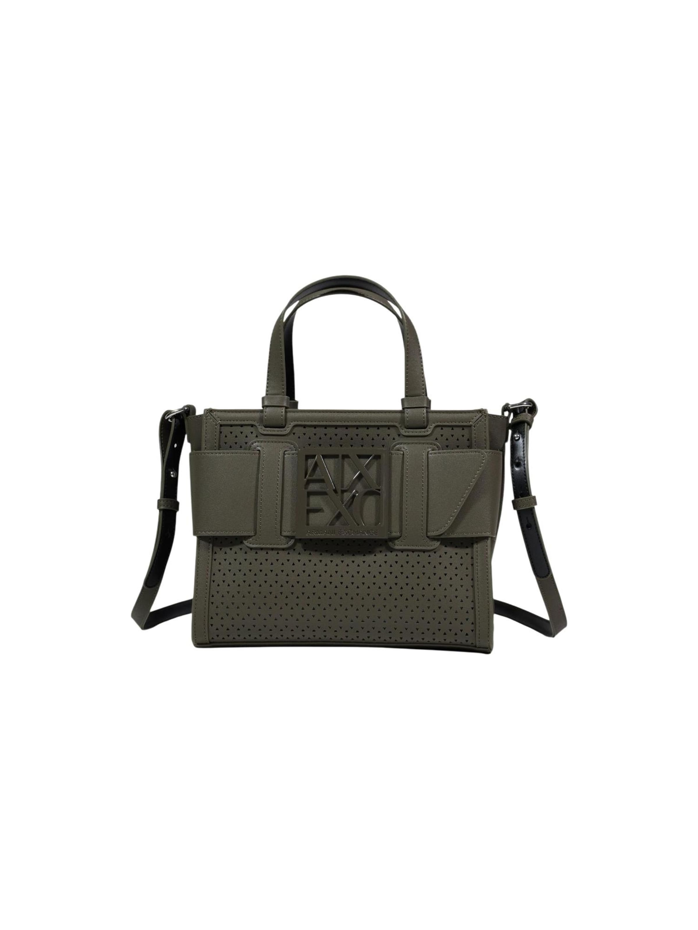 ARMANI EXCHANGE Handbag 'SHOPPING BAG XW000392 AF22626' in Green: front
