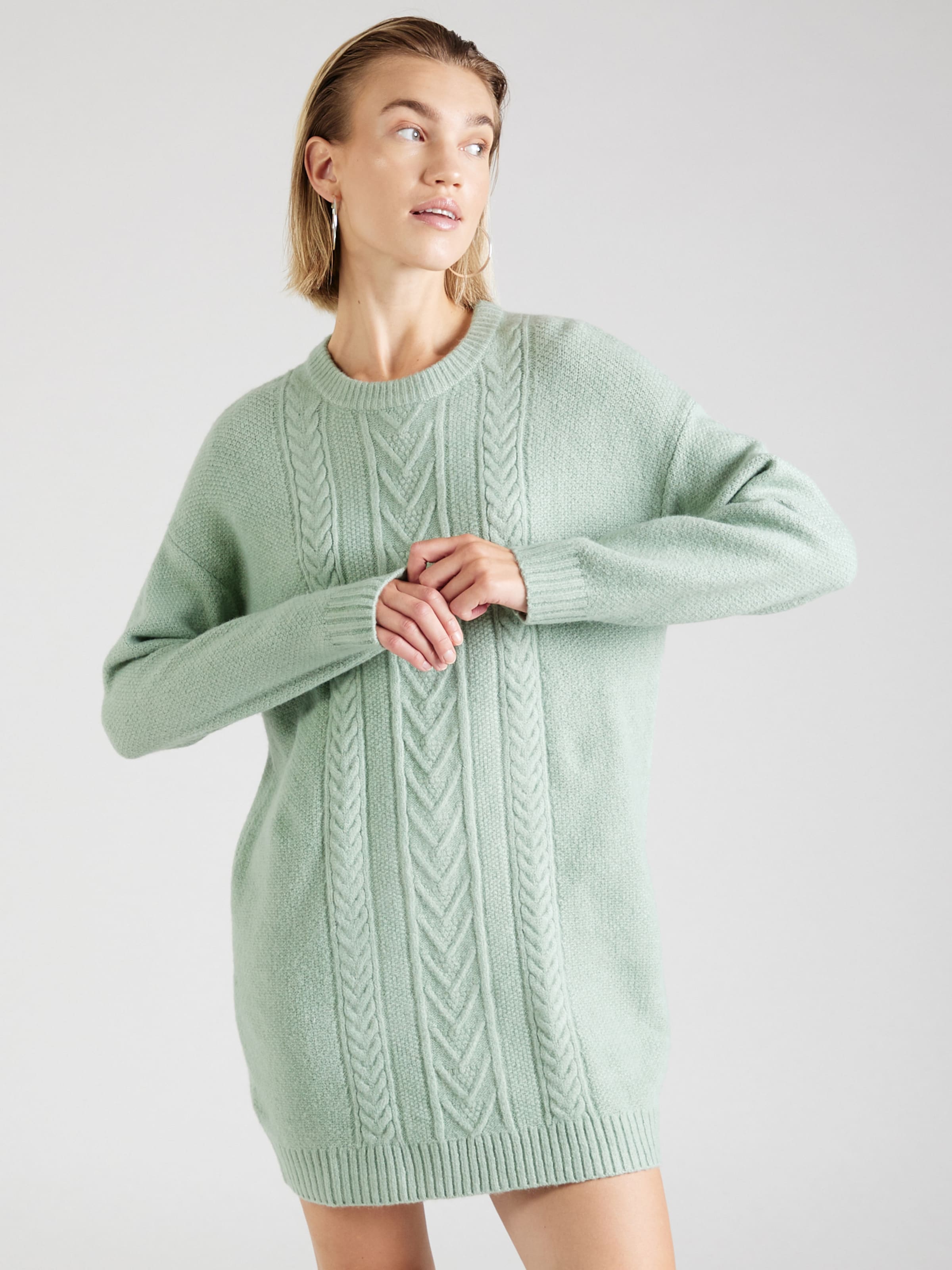 Mint Green Light Green Sweater Dress Zara Mint Green Long Sleeved