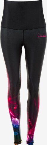 Winshape Skinny Sporthose 'HWL102' in Schwarz: predná strana