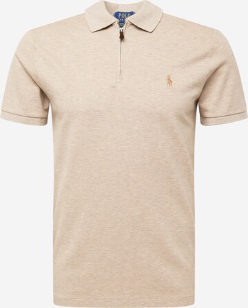 T-Shirt Polo Ralph Lauren en beige : devant