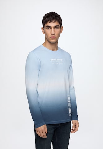 CAMP DAVID - Camiseta en azul: frente