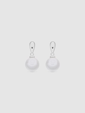Luxenter Earrings 'Mobe' in White: front