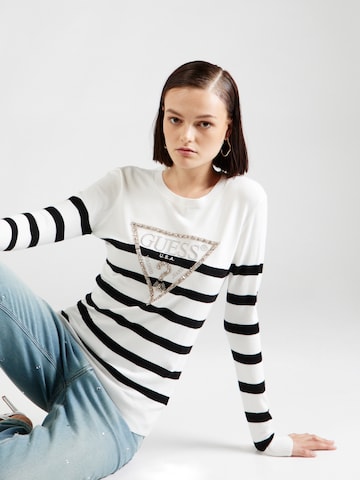 GUESS - Pullover 'Rosalie' em branco