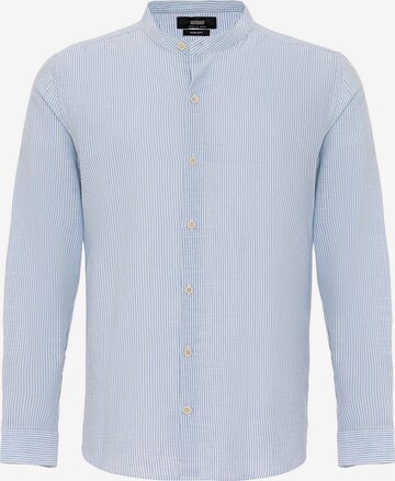 Coupe regular Chemise Antioch en bleu : devant