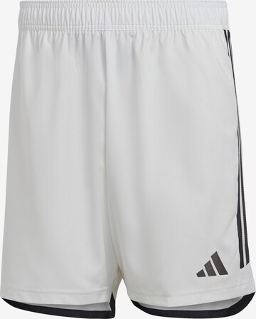 ADIDAS PERFORMANCE Loose fit Workout Pants 'Tiro 23' in White: front