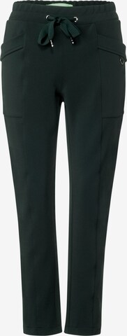 STREET ONE Slim fit Pants in Green: front