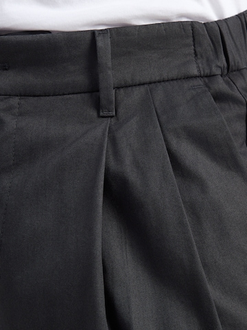 Wide Leg Pantalon à pince 'LEEK' DRYKORN en noir