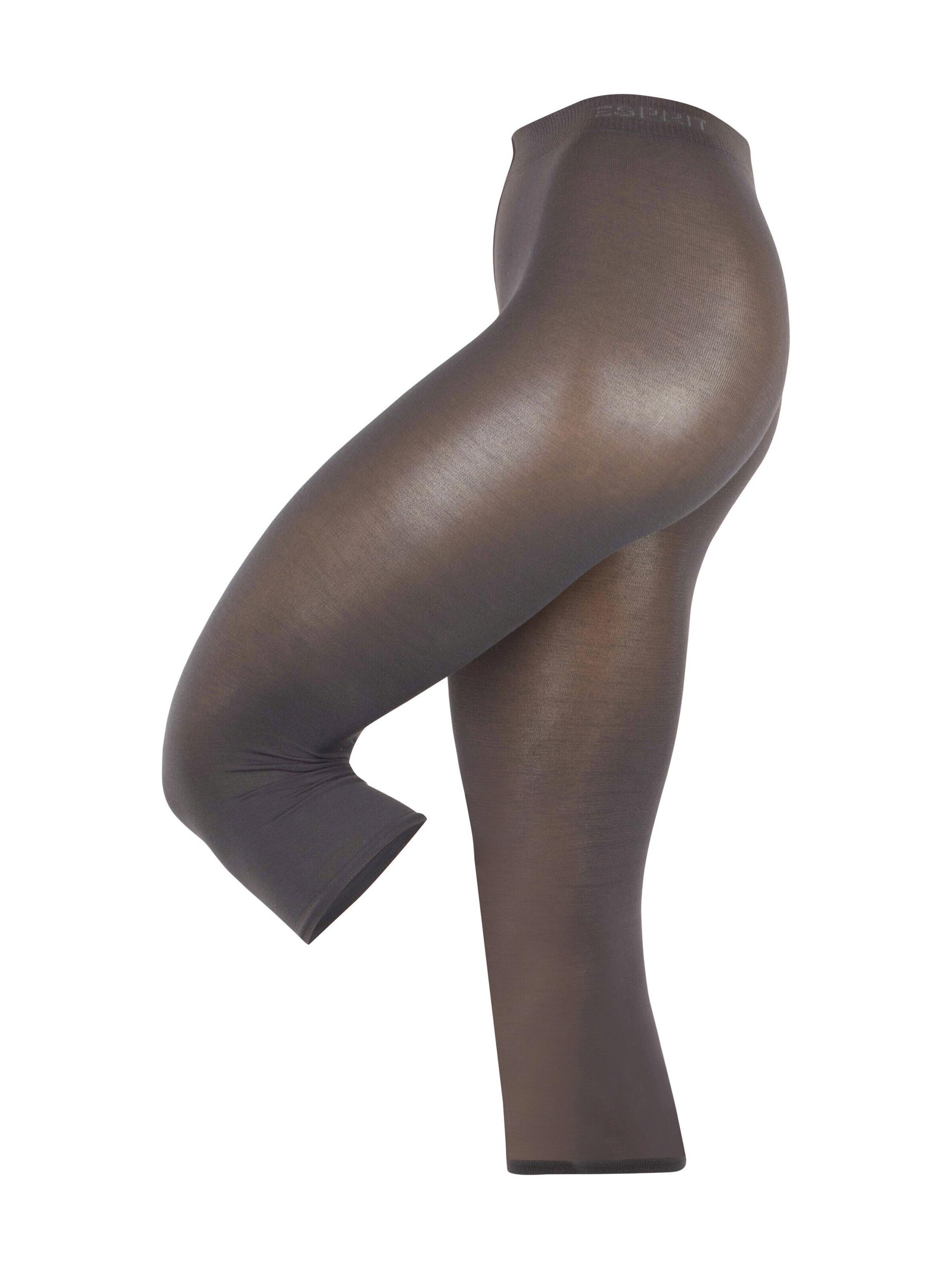 ESPRIT Leggings 'Cotton Capri' in Grey: front