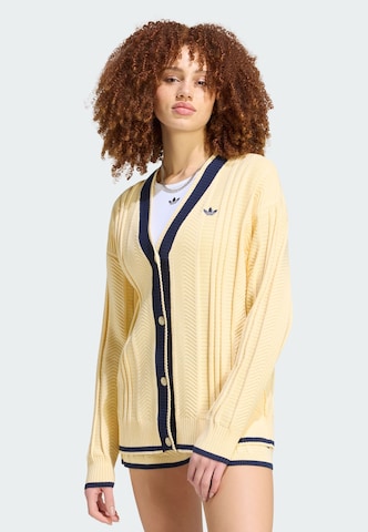 ADIDAS ORIGINALS Strickjacke in Gelb: Vorderseite