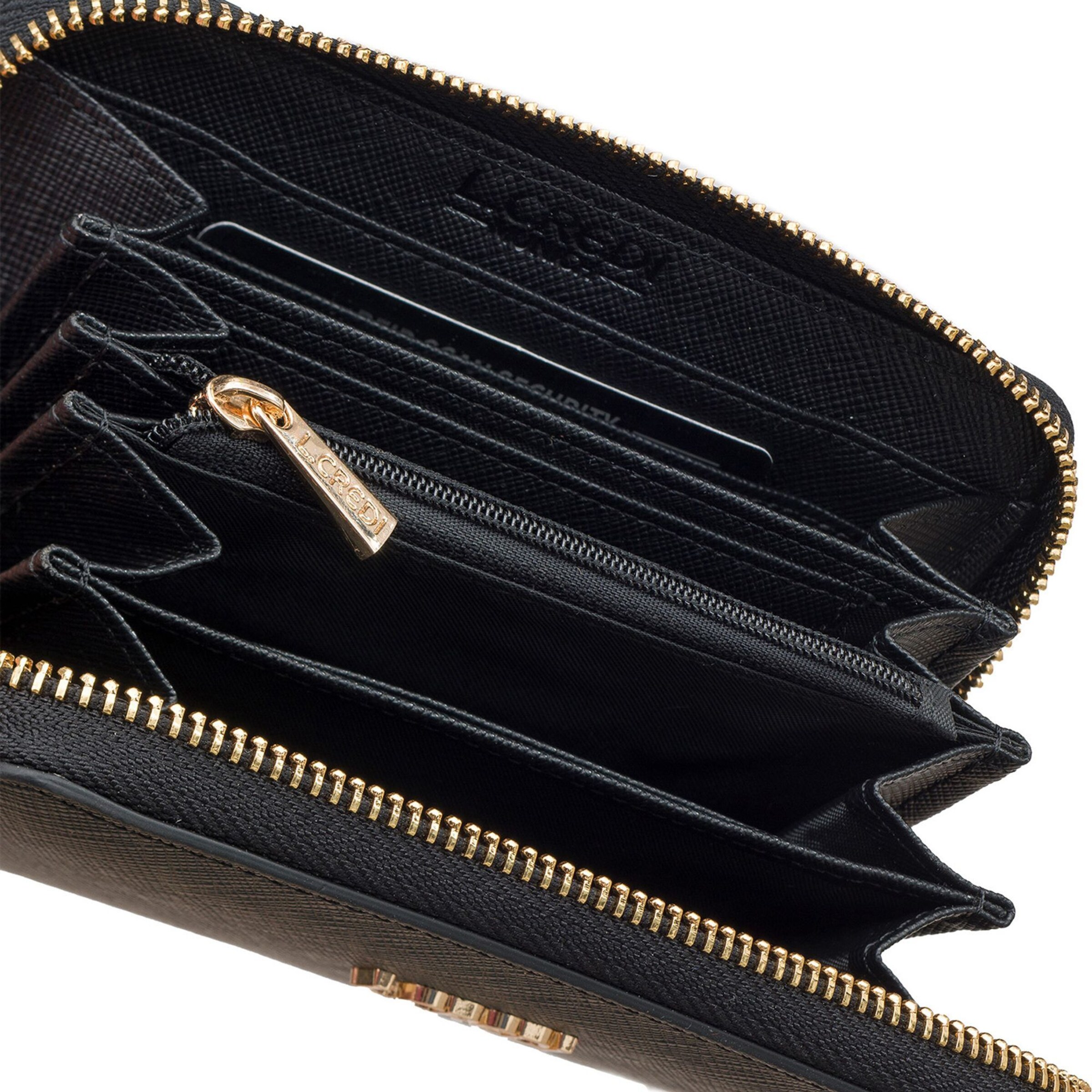 L.CREDI Portemonnee 'Poema' in Zwart