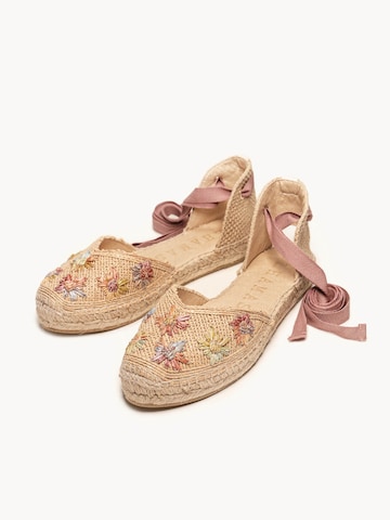 Alhamas Espadrilles 'Alpargata Plana' in Pink