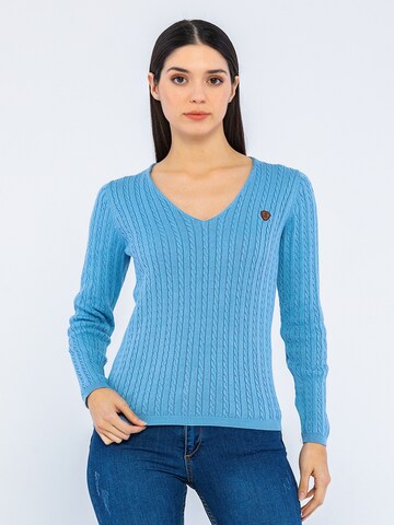 Pullover 'Manon' di Giorgio di Mare in blu: frontale