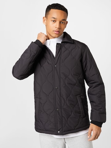 Urban Classics Between-Season Jacket in Black: front