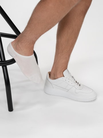 Chaussettes 'Footie (wit)' SOLIT socks en blanc