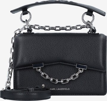 Karl Lagerfeld - Malas de tiracolo 'Seven Grainy' em preto: frente