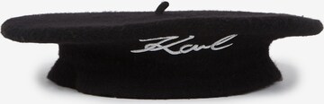 Karl Lagerfeld Beanie in Black: front