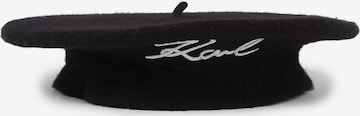 Karl Lagerfeld Beanie in Black: front