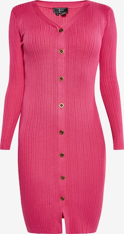 faina Knitted dress in Pink: front